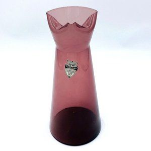 Toscany Amethyst Handleless Pitcher or Carafe Handmade Neapolitan Glass Italy